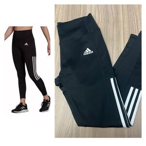 Adidas Women’s Primegreen Aeroready 3 Stripe Leggings Size Medium